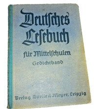 Altes Lesebuch-für Mittelschulen--Gedichte--1941--
