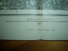 Historische Land/Wanderkarte 1912 Schwäb. Albverein Bodensee Schwarzwald. Top.