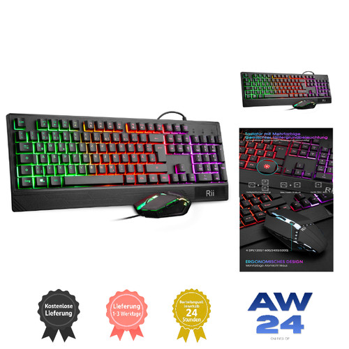 Rii gaming tastatur maus - gaming,