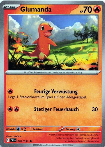 Pokemon karte glumanda paf - karte,