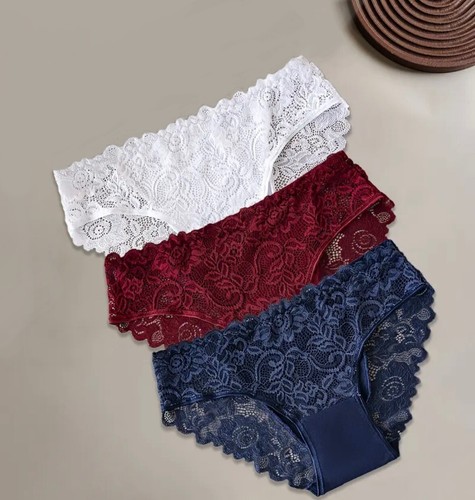 Damen 3er set - slip, baumwolle