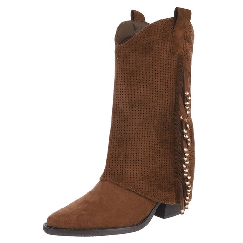 Damen cowboyboots mit fransen - mit,