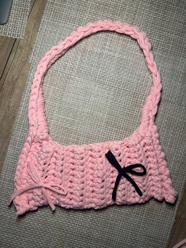 Handgemachte rosa handtasche - handgemachte,