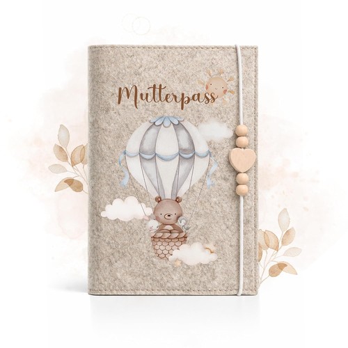 Mutterpasshülle aus filz - mutterpasshülle, für