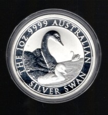 Australien 1 Unze Silber Schwan 2019 Stempelglanz aus der Teilrolle
