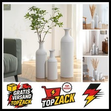 Bodenvase Groß Weiß: Metall