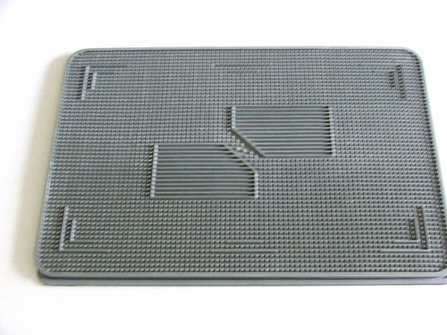 Noppenmatte grau gummi - grau,