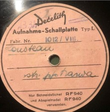 RUNDFUNK Zeitgeschehen in R Decelith ORIGINALPLATTE Tondokumente