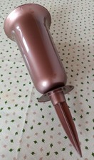 Grabvase, Allerheiligen, Vase für Friedhof, braun Glänzend, Dekorativ, mit Spike