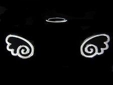 Auto Aufkleber 3D Chrom Engel