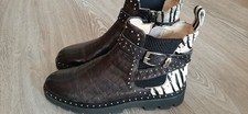 Stiefelette, Boots, Gr. 37 Schwarz Zebra Melvin & Hamilton, Modell Susan 68