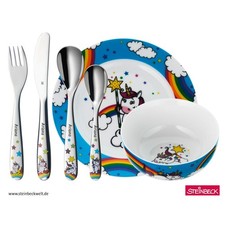 WMF Einhorn  Kindergeschirr Set 6-teilig mit Gravur personalisiert
