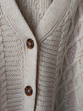Strickjacke 42/44 Obersize, Beige-Sand NEU: ASOS Großstrick by ASOS