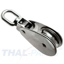 Edelstahl Block 32mm knickbar Seilrolle Umlenkrolle Blockseilrolle Niro V2A VA