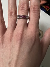Rubin Ring 925er Silber