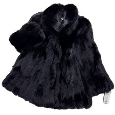 Saga Fox Royal fur coat black
