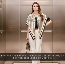 Seidentuch beige Klassik 90x90