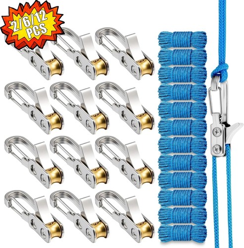 12 stk seilspanner mit - 1,2,4,6,12,