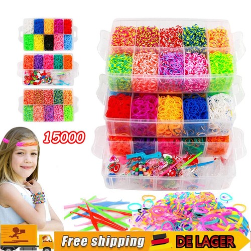 Loom bands 15000 stk bunte - loom, stk.