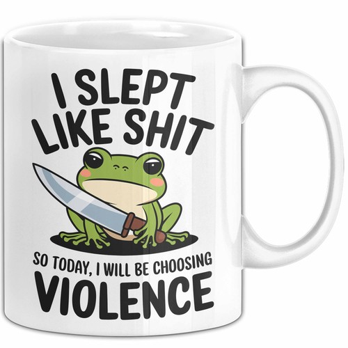 Frosch humor tasse - frosch,