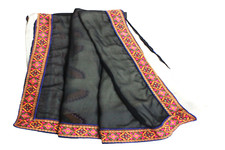 Schwarzer Stoff Sari Damen