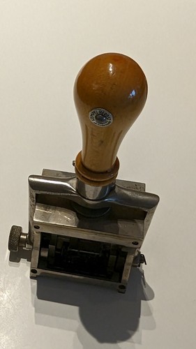 Alter schwerer stempel fa - alter,