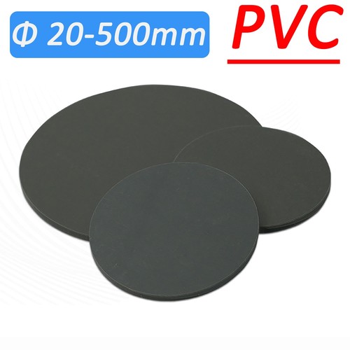 Schwarz pvc rundplatte - schwarz,