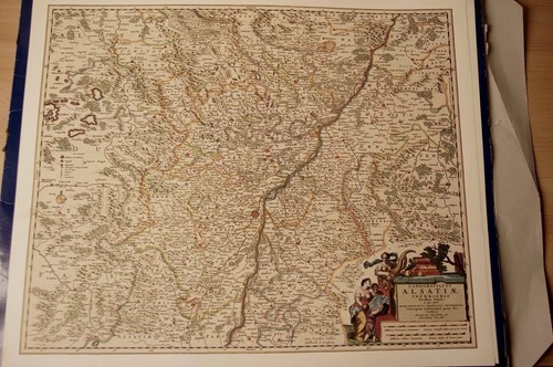 Historische landkarte elsass - historische,