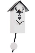 Eble -Kuckucksuhr modern weiß