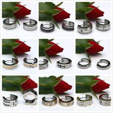 316L Edelstahl Set 3 Ohrringe Schmuck Klappcreolen Creolen Ohrhänger Klapp !