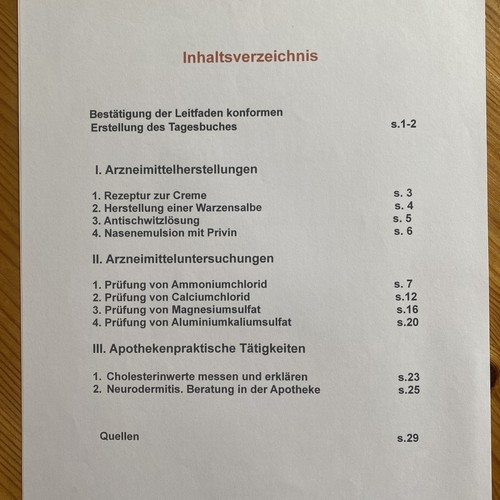 Pta tagesbuch praktische teil - tagesbuch,