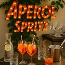 Aperol Spritz LED-Wandschild /