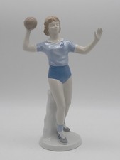 Handballspielerin  Porzellanfigur Gräfenthal / Thür. Modell 12995