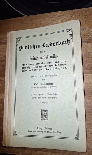 Badischen liederbuch von 1911 - von,