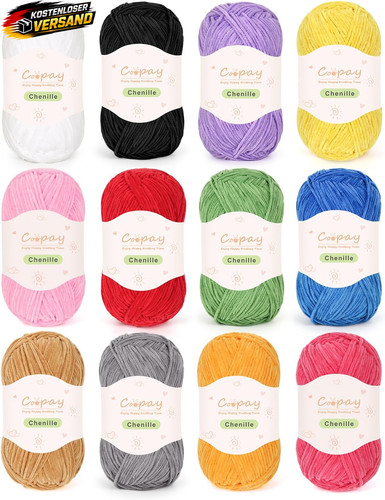 Chenille wolle 600g für - chenille,