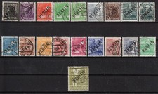 Berlin Nr. 1-17 Schwarzaufdruck sauber gestempelt