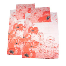 MIKROFASER BETTWÄSCHE 4 TLG. "MOHNBLUMEN"  135X200 CM + 80 x 80 CM# SCHMUCKJAGD