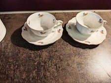 2 Sammeltasse, Mokkatasse,Espressotasse Streublumen 40er /50er Jahre