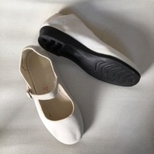 Samtschuhe Chinaschuhe Ballerinas   creme  35, 38, 41  lieferbar