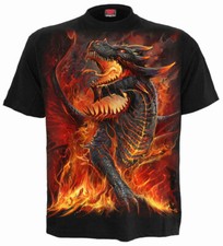 Spiral Direct DRACONIS T-Shirt/Drache/Feuer/Flammen/Biker/Rock/Wild/Tattoo/Top/T-Shirt