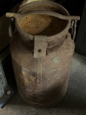 Rustikale Antike Milchkanne - Retro Vintage Sammlerstück mit Deckel  unbehandelt