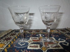 2 alte  Sherrygläser - Likörgläser  - Portweingläser  geschliffen