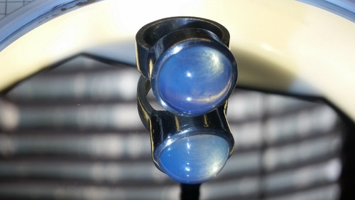 Massiver silberring mit - massiver,