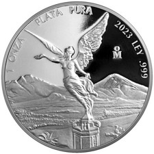 1 oz Silber Libertad 2023 Polierte Platte Mexico PP Plata Pura Proof in Kapsel