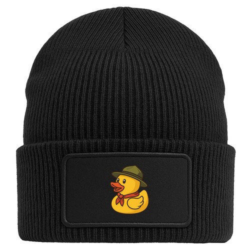 Beanie mit patch quietscheente - mit,