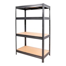 STIER Fachbodenregal Regal Schwerlastregal 600kg 1770x1600x600mm Graphitgrau