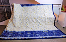 BASSETTI Plaid 155x220 OPLONTIS V9 blau DECKE Kuscheldecke TAGESDECKE Zudecke