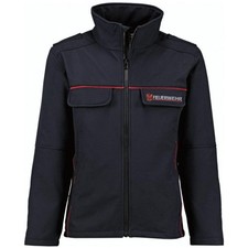 Softshelljacke Feuerwehr Brandenburg Damen Herren Blau Winterjacke Dienstjacke