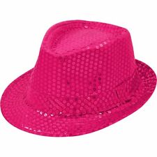 Pailletten Hut Pink Herren