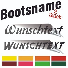 2x Bootsnamen Bootsname Boot